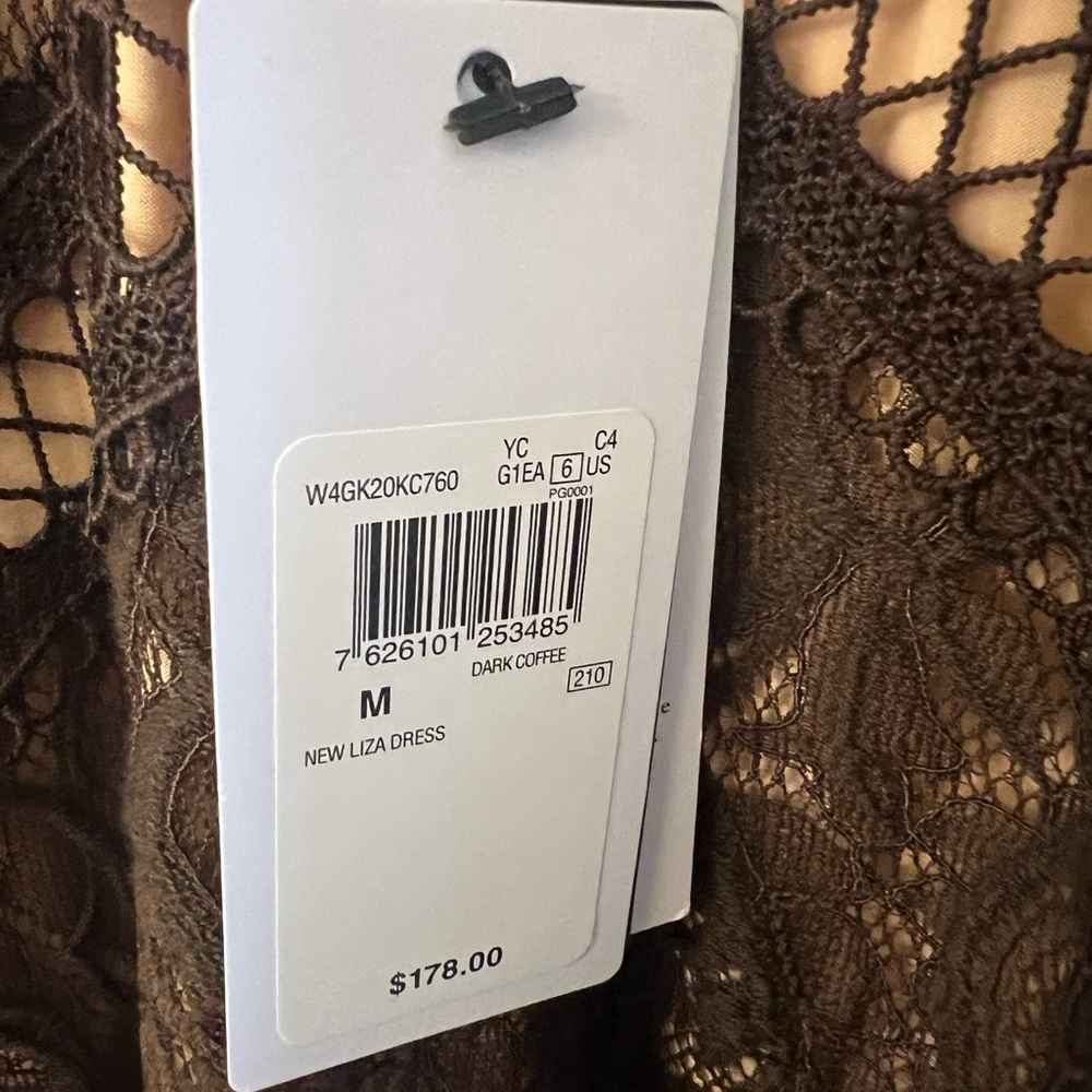 Guess Brown Lace Dress SzM - Picture 11 of 16